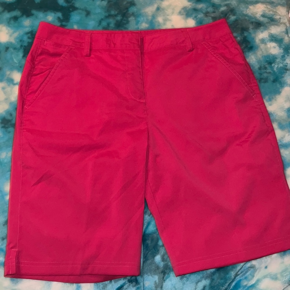 2 Pair Pink and Blue Puma Women's Bermuda Golf Shorts size 10